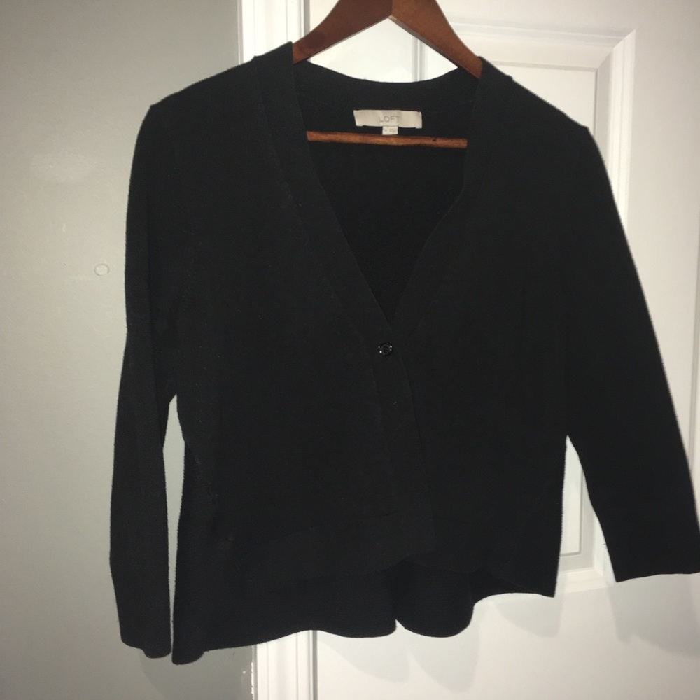 Cropped loft cardigan